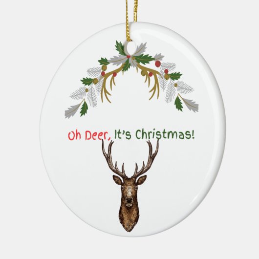 Kerstmis Keramisch Ornament (Links)