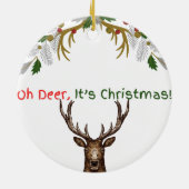 Kerstmis Keramisch Ornament (Achterkant)