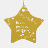 Kerstmis Keramisch Ornament (Voorkant)