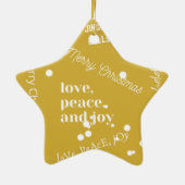 Kerstmis Keramisch Ornament (Achterkant)