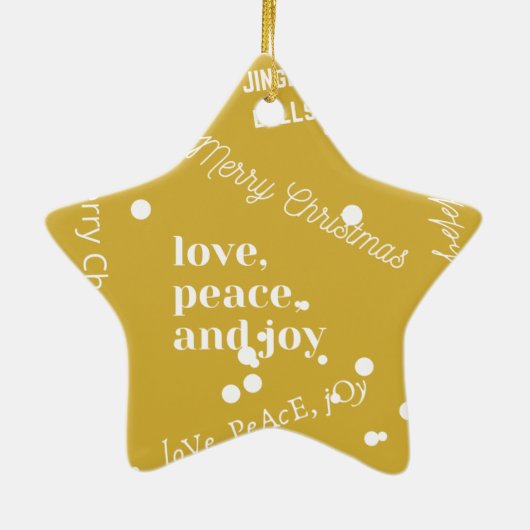 Kerstmis Keramisch Ornament (Achterkant)