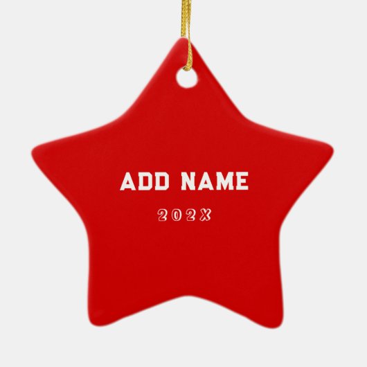 kerstmis keramisch ornament (Achterkant)