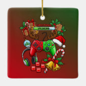 Kerstmis Keramisch Ornament (Achterkant)