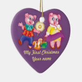 Kerstmis Keramisch Ornament (Rechts)