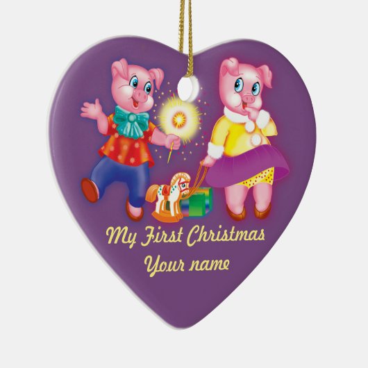 Kerstmis Keramisch Ornament (Rechts)