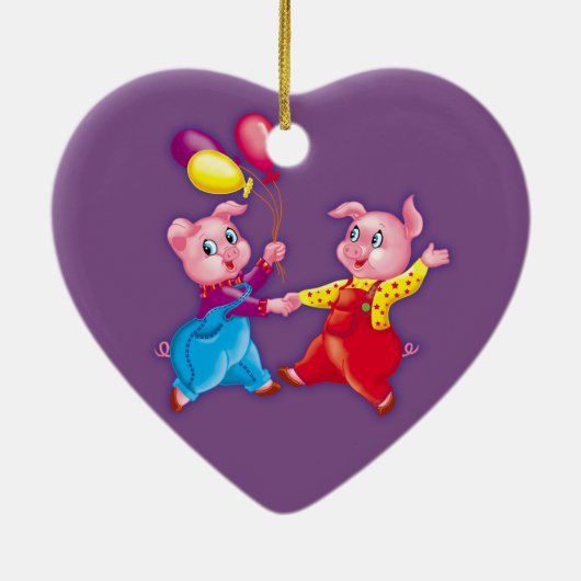 Kerstmis Keramisch Ornament (Achterkant)