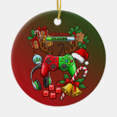 Kerstmis Keramisch Ornament (Voorkant)