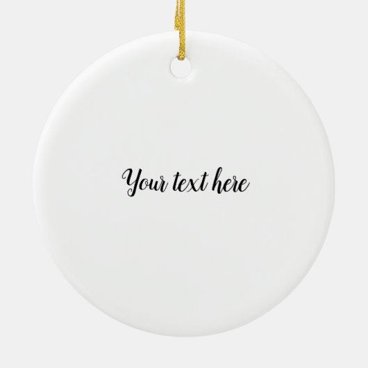 Kerstmis Keramisch Ornament (Achterkant)