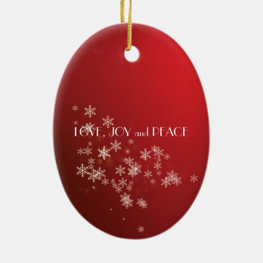 Kerstmis Keramisch Ornament (Achterkant)