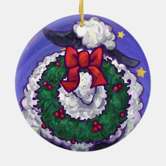 Kerstmis Keramisch Ornament (Achterkant)