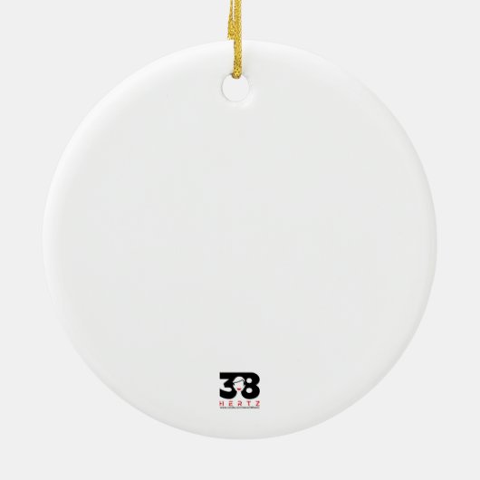 Kerstmis Keramisch Ornament (Achterkant)