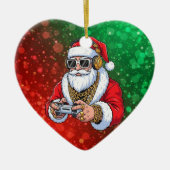 Kerstmis Keramisch Ornament (Voorkant)