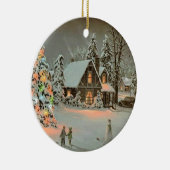 KERSTMIS KERAMISCH ORNAMENT (Rechts)