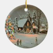 KERSTMIS KERAMISCH ORNAMENT (Achterkant)