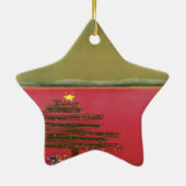 Kerstmis Keramisch Ornament (Achterkant)