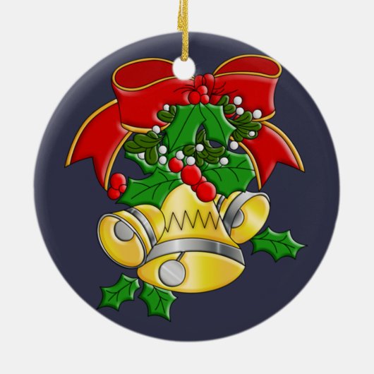 Kerstmis Keramisch Ornament (Achterkant)