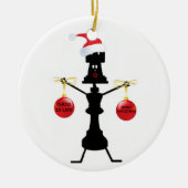 Kerstmis Keramisch Ornament (Voorkant)