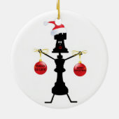 Kerstmis Keramisch Ornament (Achterkant)