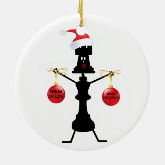 Kerstmis Keramisch Ornament (Achterkant)