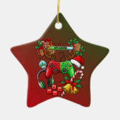 Kerstmis Keramisch Ornament (Voorkant)