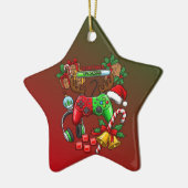 Kerstmis Keramisch Ornament (Links)