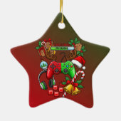 Kerstmis Keramisch Ornament (Achterkant)