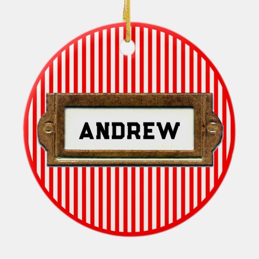 Kerstmis Keramisch Ornament (Achterkant)