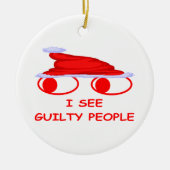 Kerstmis Keramisch Ornament (Voorkant)