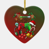 Kerstmis Keramisch Ornament (Voorkant)