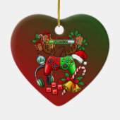 Kerstmis Keramisch Ornament (Achterkant)