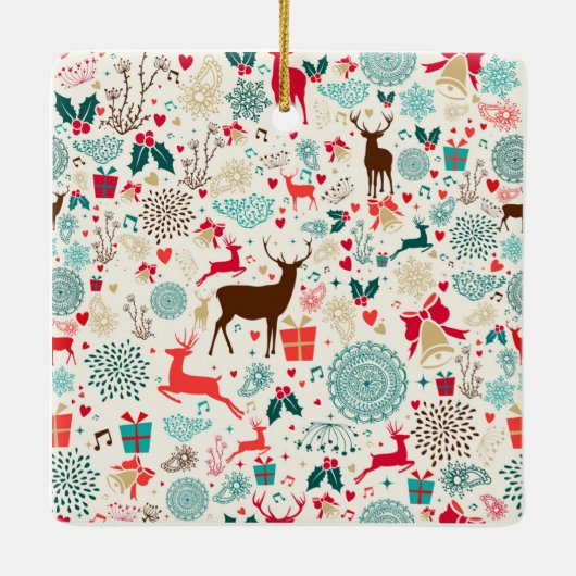 Kerstmis Keramisch Ornament (Achterkant)