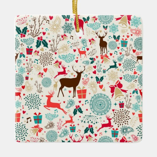 Kerstmis Keramisch Ornament (Voorkant)