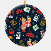 Kerstmis Keramisch Ornament (Achterkant)