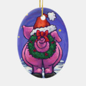 Kerstmis Keramisch Ornament (Achterkant)