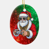 Kerstmis Keramisch Ornament (Achterkant)
