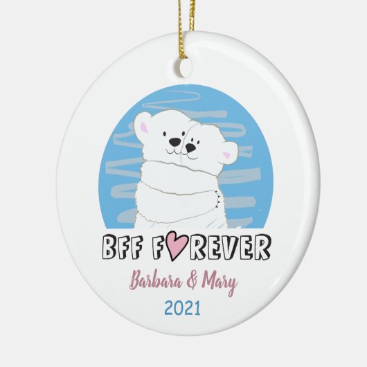 Kerstmis Keramisch Ornament (Links)