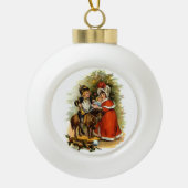  kerstmis keramische bal ornament (Voorkant)