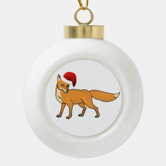 Kerstmis Keramische Bal Ornament (Voorkant)
