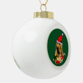 Kerstmis Keramische Bal Ornament (Links)