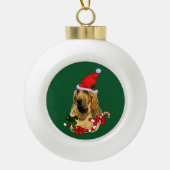 Kerstmis Keramische Bal Ornament (Voorkant)