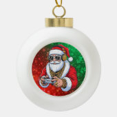 Kerstmis Keramische Bal Ornament (Voorkant)