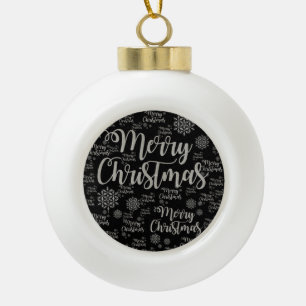 Kerstmis Keramische Balornament, Prettig Kerstfees Bal Ornament