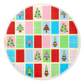 Kerstmis Keramische Knop (Voorkant)