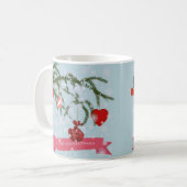 Kerstmis Keramische Tegels Koffiemok (Voorkant links)