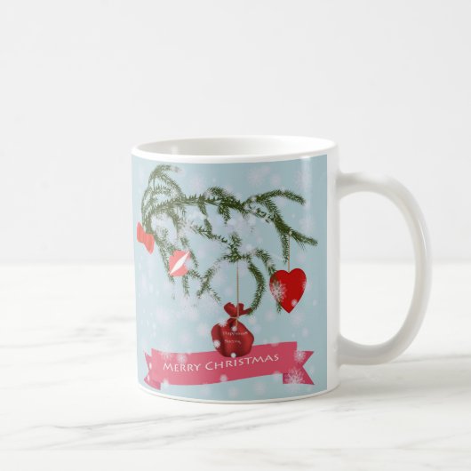 Kerstmis Keramische Tegels Koffiemok (Rechts)