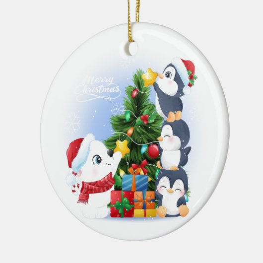 Kerstmis Keramische Versiering Keramisch Ornament (Links)