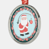 Kerstmis keramische visserij ornament (Links)