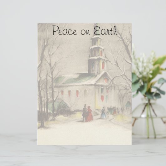 Kerstmis, kerk in winterslaap (Staand voorkant)