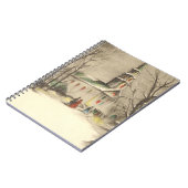 Kerstmis, kerk in winterslaap notitieboek (Linkerzijde)