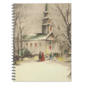 Kerstmis, kerk in winterslaap notitieboek (Voorkant)
